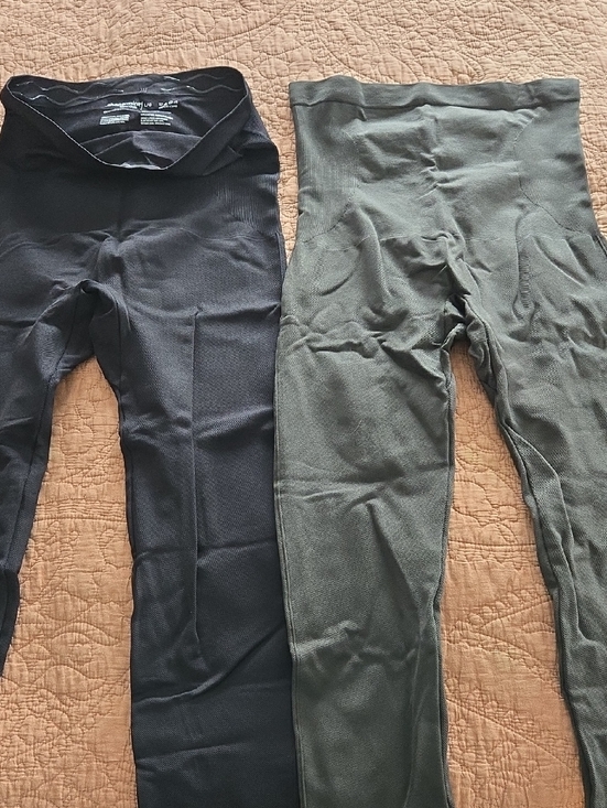 Shapermint Pants - Shapermint Black Ribbed Waistband Shaper Leggings